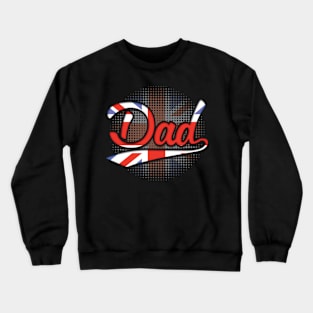 British Dad - Gift for British From Great Britain Crewneck Sweatshirt